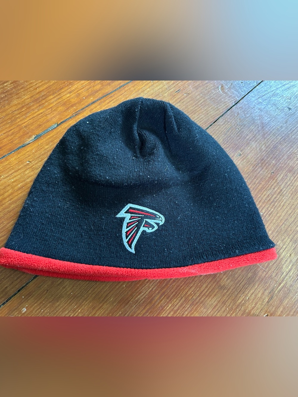 NFL Atlanta Falcons Black and Red Fleece Cuffed Hat